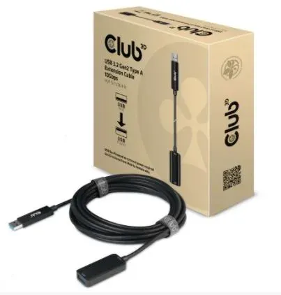 Club3D Kabel prodlužovací USB 3.2 Gen2 (M/F) 10Gbps, 5m
