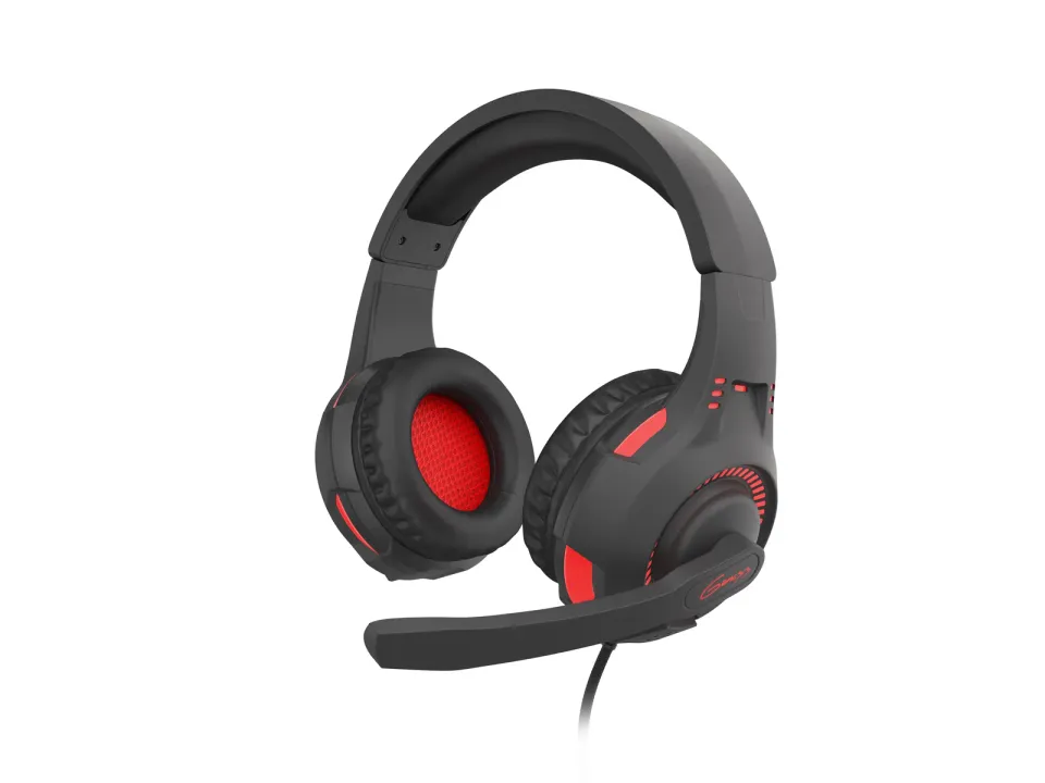 Herní sluchátka Genesis RADON 210/7.1/USB/Drát/Černá-červená