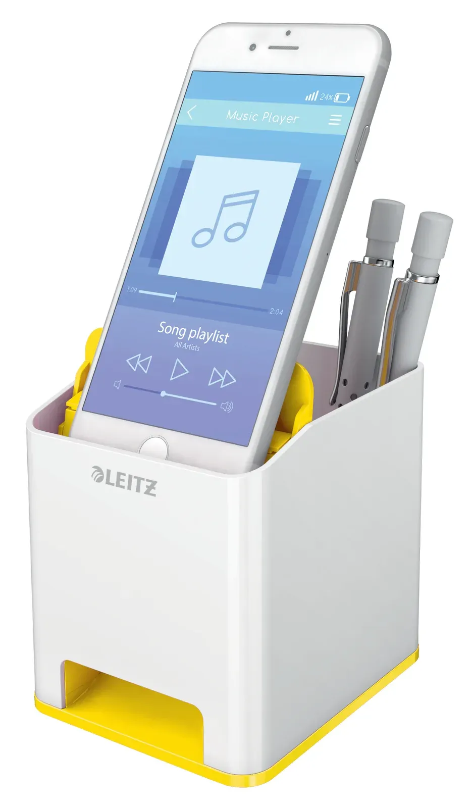 LEITZ Odkladač dvoubarevný WOW, bílá/žlutá