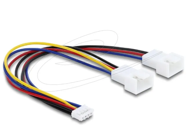 Delock Y-kabel ventilátoru, 1 x JST PH 4 piny, PWM , ze zásuvky na zástrčku + 4