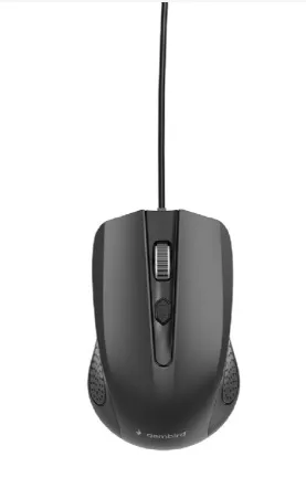 GEMBIRD MUS-4B-02 optická myš, 1200 DPI, USB, černá, délka kabelu 1,35 m