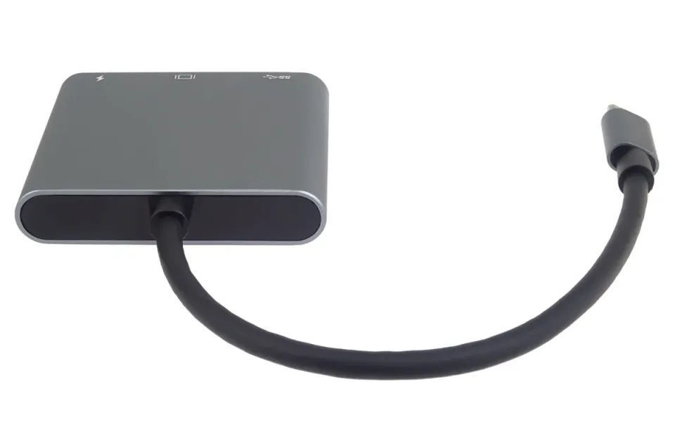 PremiumCord Adaptér USB-C na HDMI + USB3.0 + PD, rozlišení 4K a FULL HD 1080p