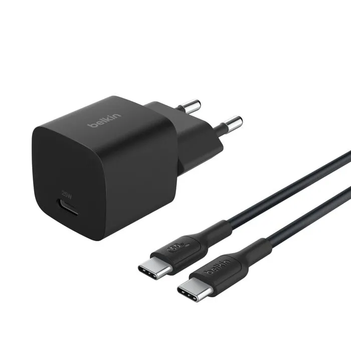 Belkin BOOST CHARGE 25W USB-C Power Delivery PPS nástěnná nabíječka + 1m USB-C n (WCA012kq1MBK-B6)