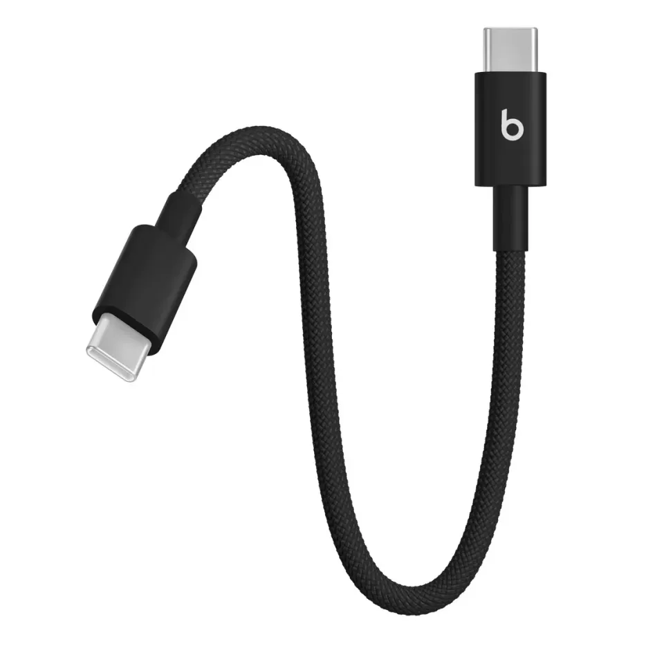Beats USB-C / USB-C Woven Cable (20cm)- Bolt Black