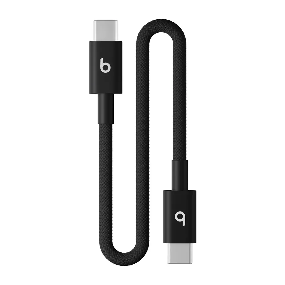 Beats USB-C / USB-C Woven Cable (20cm)- Bolt Black
