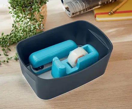 LEITZ Odvíječ lepící pásky Cosy, klidná modrá