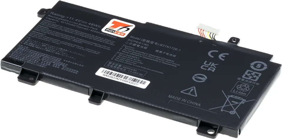 Baterie T6 Power pro Asus TUF FA506, FX504, FX505, FX506, FX706, 4210mAh, 48Wh, 3cell, Li-pol