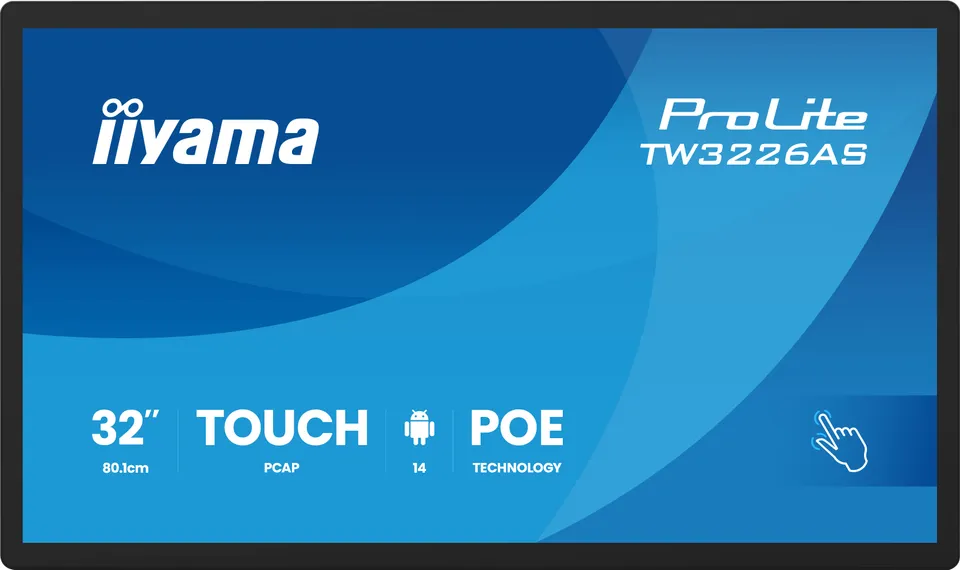 32" iiyama TW3226AS-B3P:VA,FHD,Android,POE