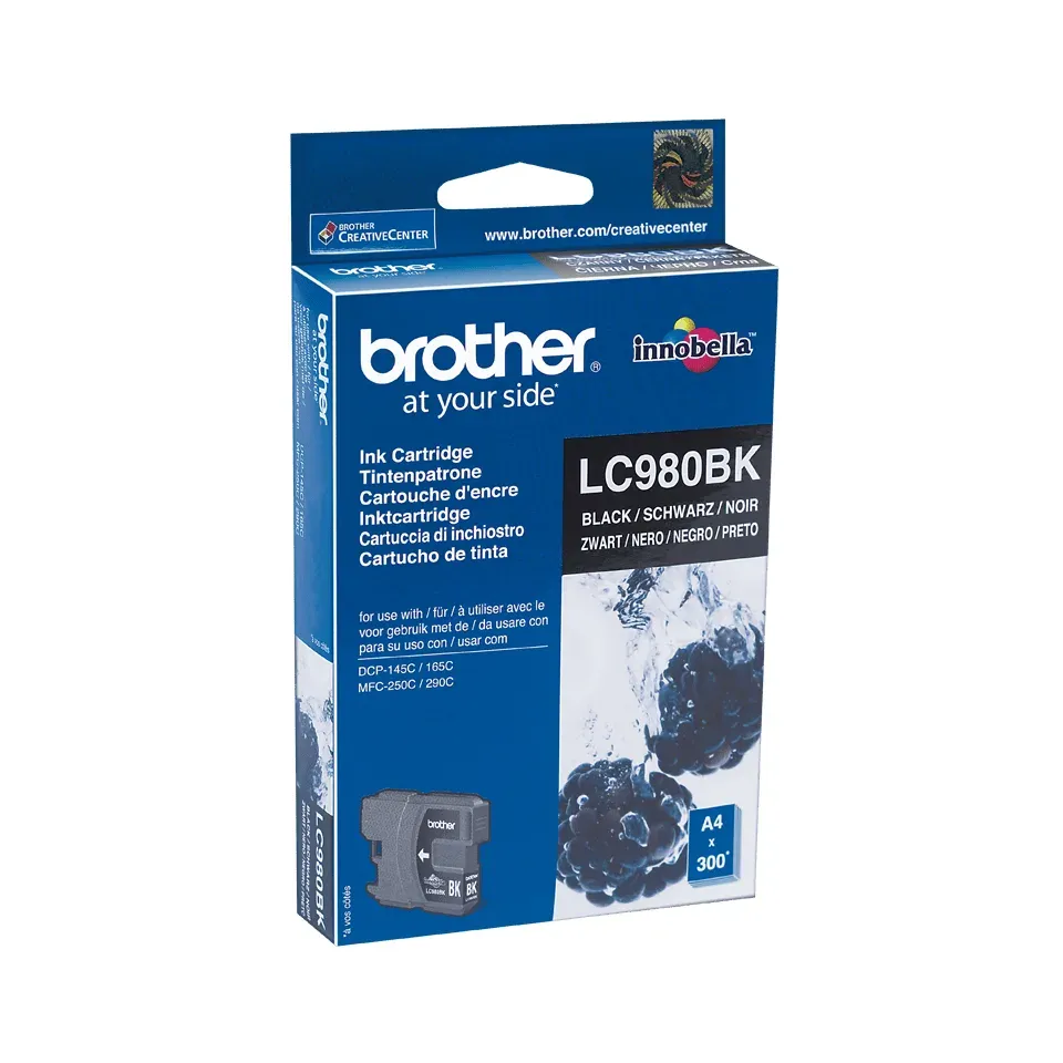 BROTHER LC-980BK originální náplň černá - 300 stran