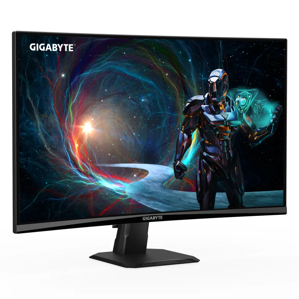 GIGABYTE LCD - 27" Gaming monitor GS27QCA, Prohnutý VA 1500R, 2560x1440 QHD, 180Hz, 5000:1, 250cd/m2, 1ms, 2xHDMI, 1xDP