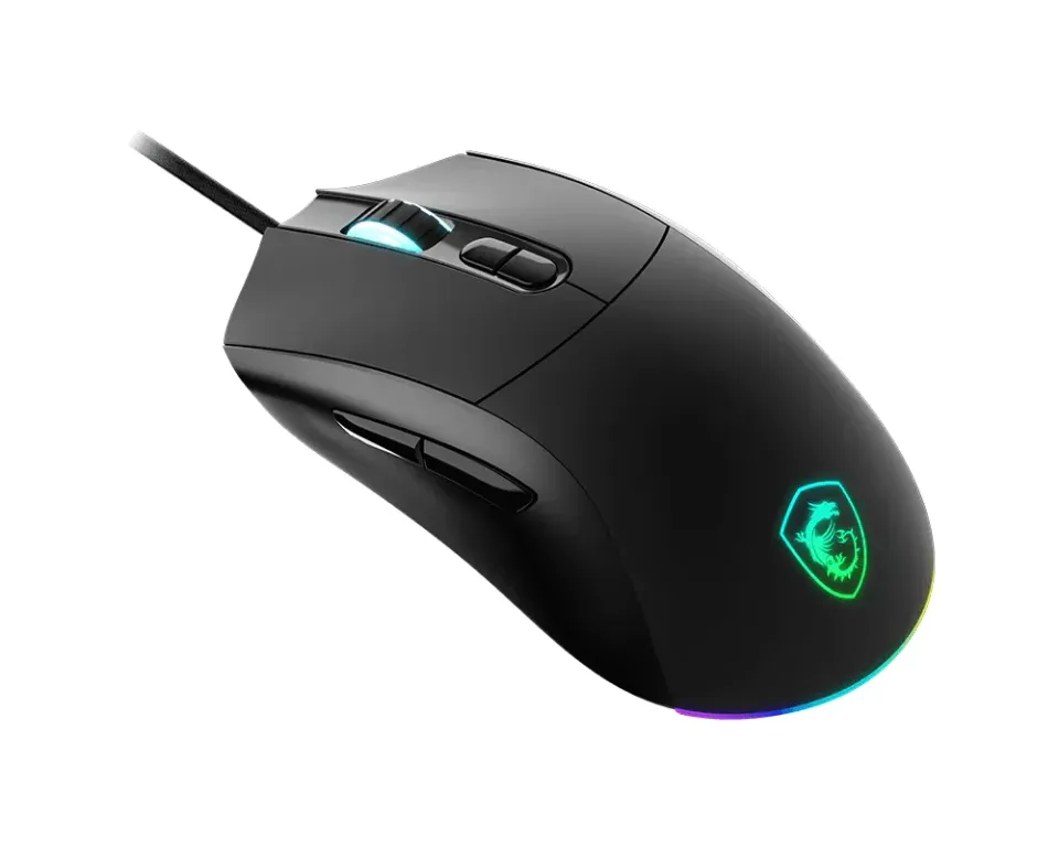 MSI herní myš FORGE GM320/ drátová/ 12.800 dpi/ RGB podsvícení/ 7 tlačítek/ USB
