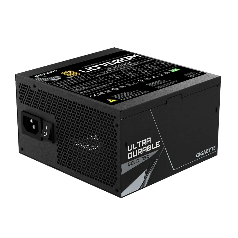 GIGABYTE zdroj UD750GM, 750W, 80plus gold, modular, 120 mm fan
