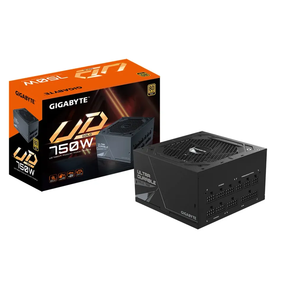 GIGABYTE zdroj UD750GM, 750W, 80plus gold, modular, 120 mm fan