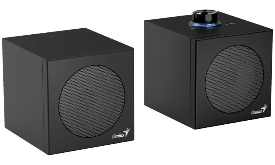 Genius SP-HF300U, Reproduktory, 2.0, 4W RMS, USB-A, USB-C, 2" měniče, dřevěné, o (31730061400)