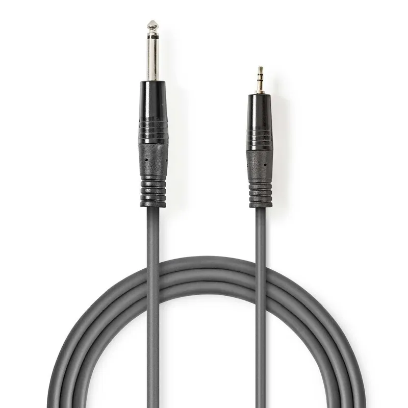 Nedis COTH23205GY15 - Stereofonní Audio Kabel | 6,35mm Zástrčka – 3,5mm Zástrčka