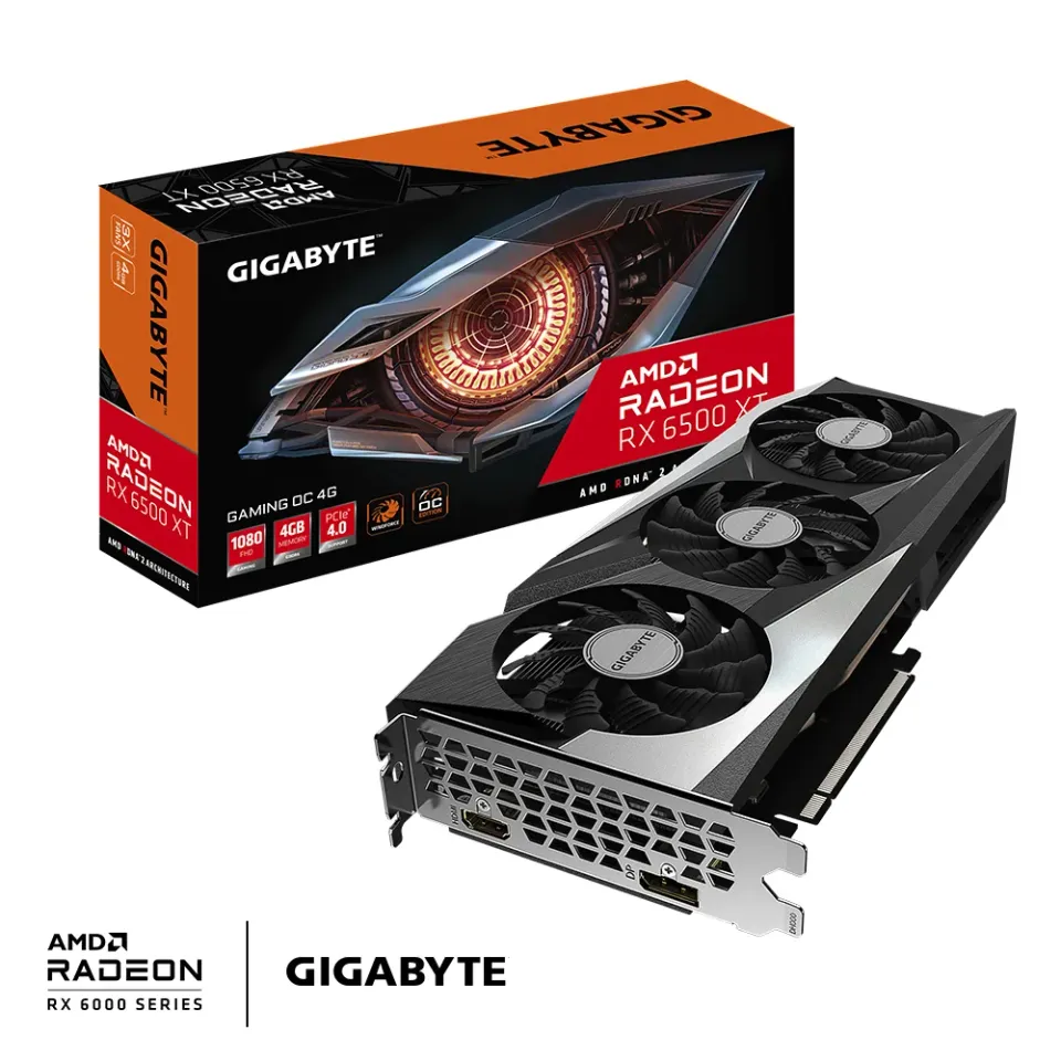 GIGABYTE Radeon RX 6500 XT GAMING OC 4G
