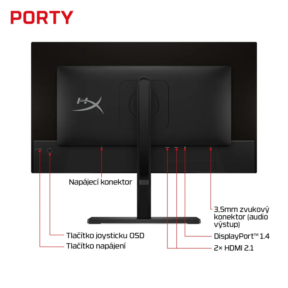 HyperX OMEN/27q/27,6"/QD-OLED/QHD/240Hz/0,03ms/Černá/3R