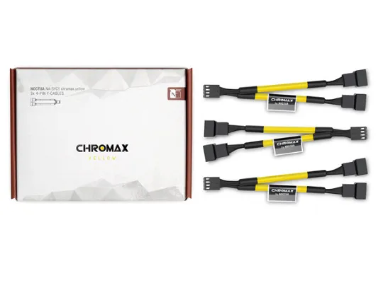 Noctua NA-SYC1 chromax.yellow, 3 rozbočovače pro ventilátory