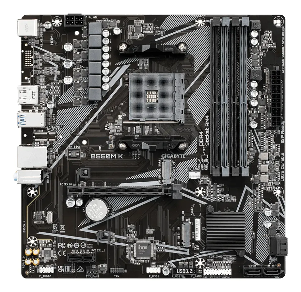 GIGABYTE B550M K/AM4/mATX