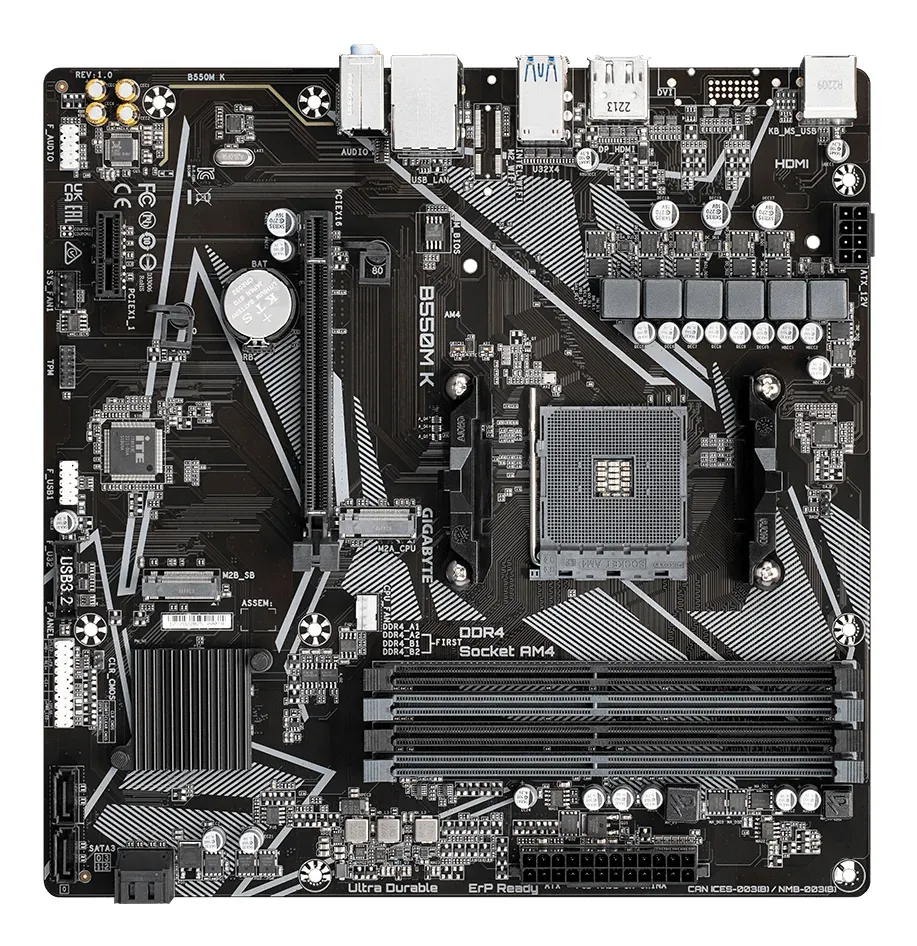GIGABYTE B550M K/AM4/mATX