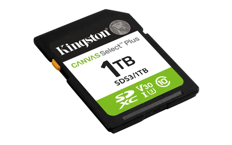KINGSTON 1TB SDXC 150MB/s Read, UHS-I Speed Class, U3, V30 Gen3