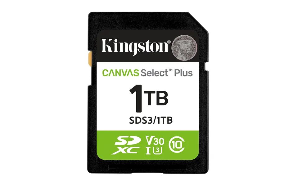 KINGSTON 1TB SDXC 150MB/s Read, UHS-I Speed Class, U3, V30 Gen3
