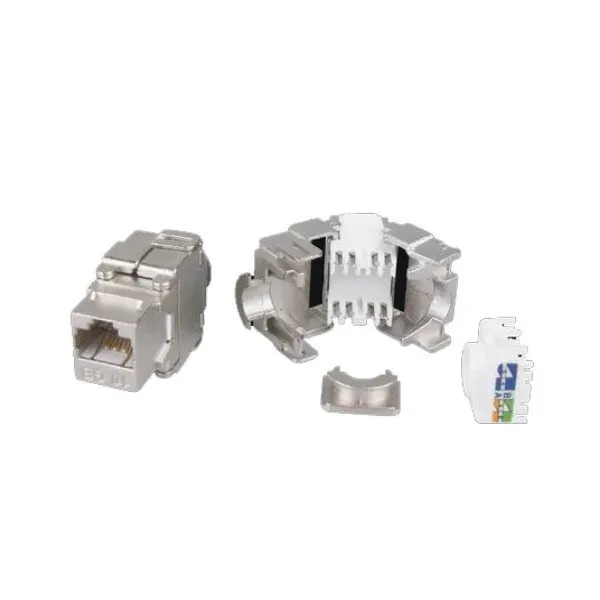 XtendLan Keystone jack RJ45, CAT6A, STP, zaklapávací zezadu bez nástroje