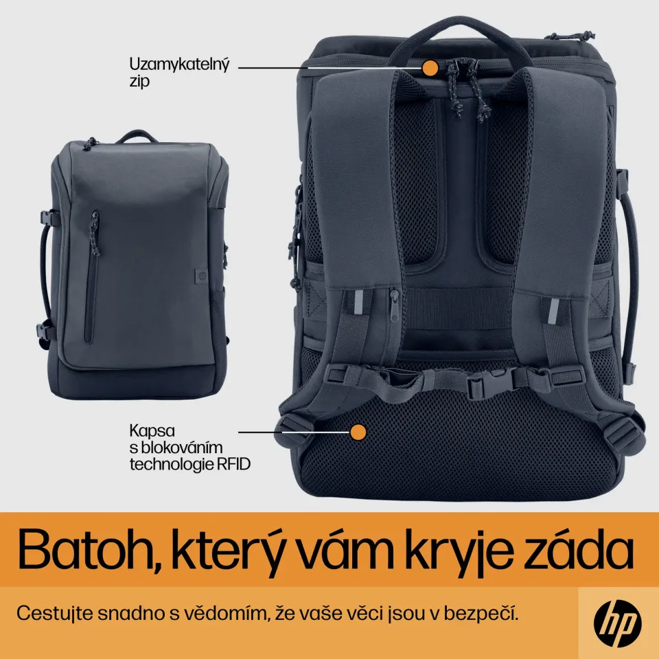 HP Travel 25L 15.6 Laptop BPk/Grey