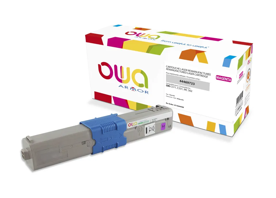 OWA Armor toner kompatibilní s OKI 44469723, 5000st, červená/magenta