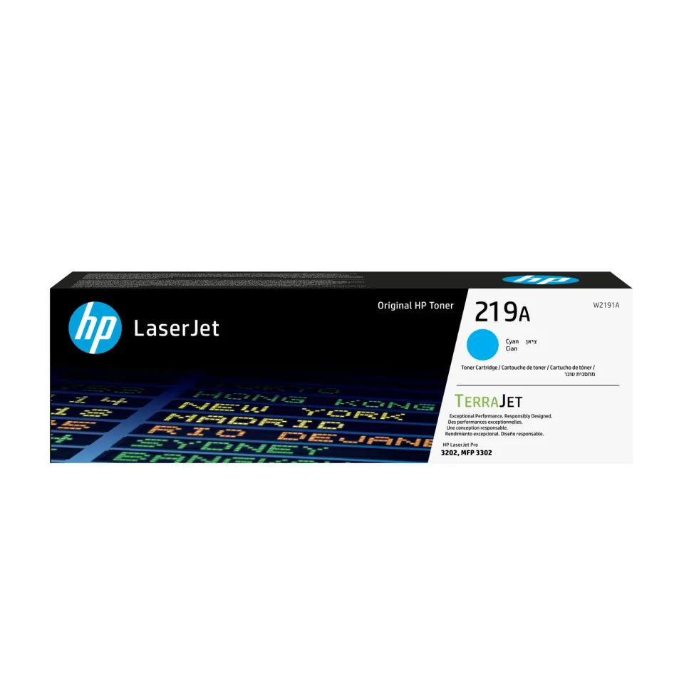HP W2191A originální toner azurový č.219A cca 1200 str. (cyan, pro HP 3202, MFP 3302)