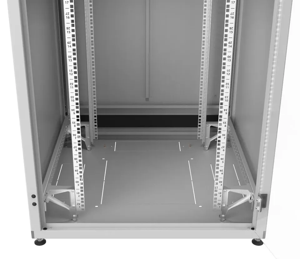 SOLARIX Rozvaděč LC-50 42U, 800x800 RAL 7035, skleněné dveře