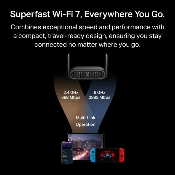TP-Link BE3600 Wi-Fi 7 Cestovní router