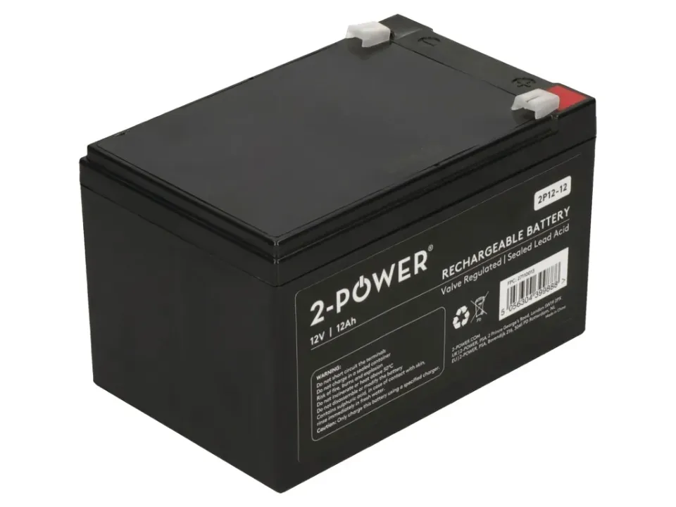 2-Power 2P12-12 12V 12Ah VRLA Baterie F2 ( Faston 250)
