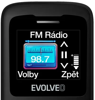 EVOLVEO Mobilní telefon pro seniory EasyPhone ID, černá