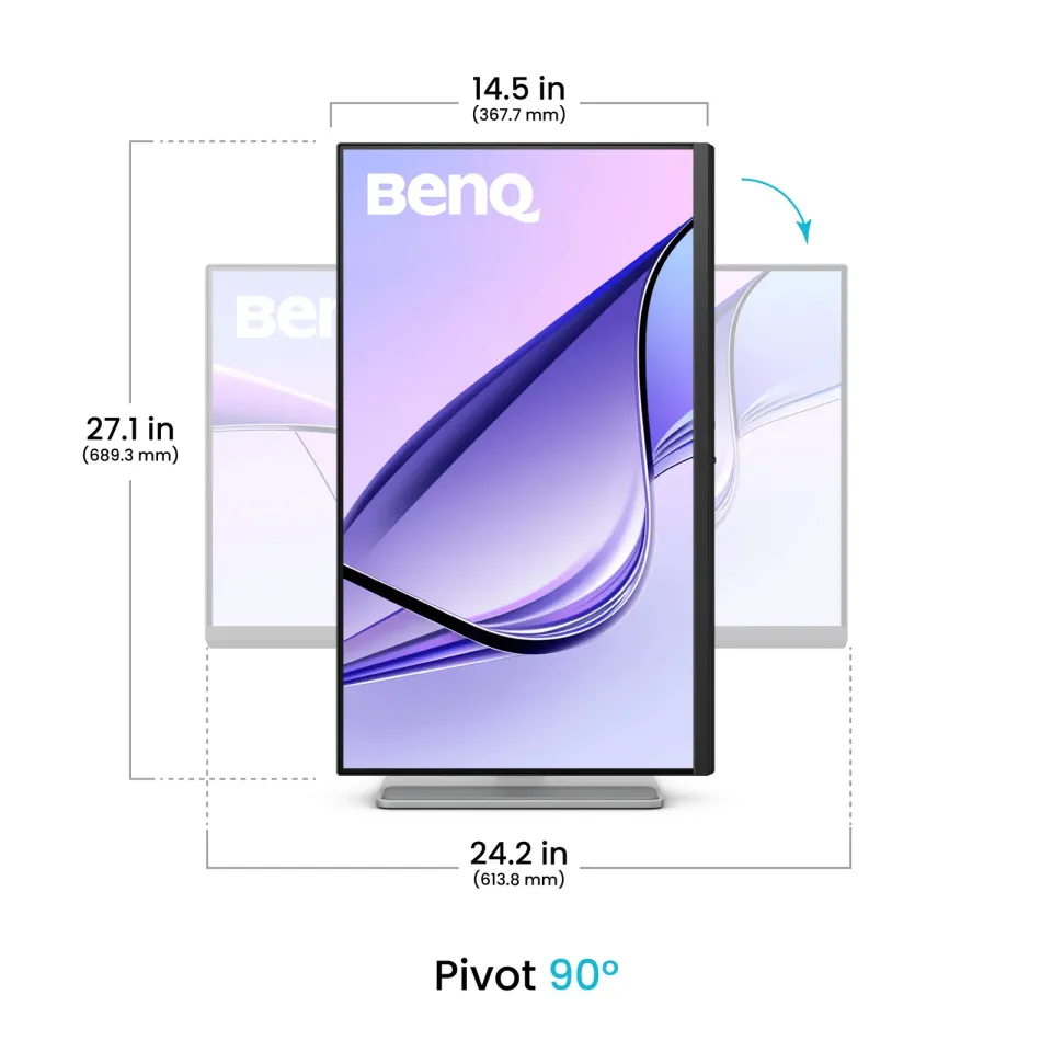 BenQ LCD MA270UP 27" IPS/3840x2560/5ms/450nits/1200:1/2xHDMI/2xUSB-C/USB-A/pivot