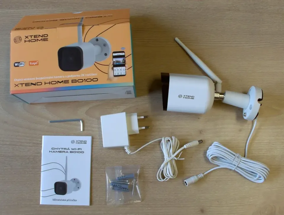Xtend Home BO100/ bullet kamera/ 2K/ 3Mpx/ IP65/ IR až 10m/ objektiv 3mm/ Wi-Fi/ Tuya CZ/SK