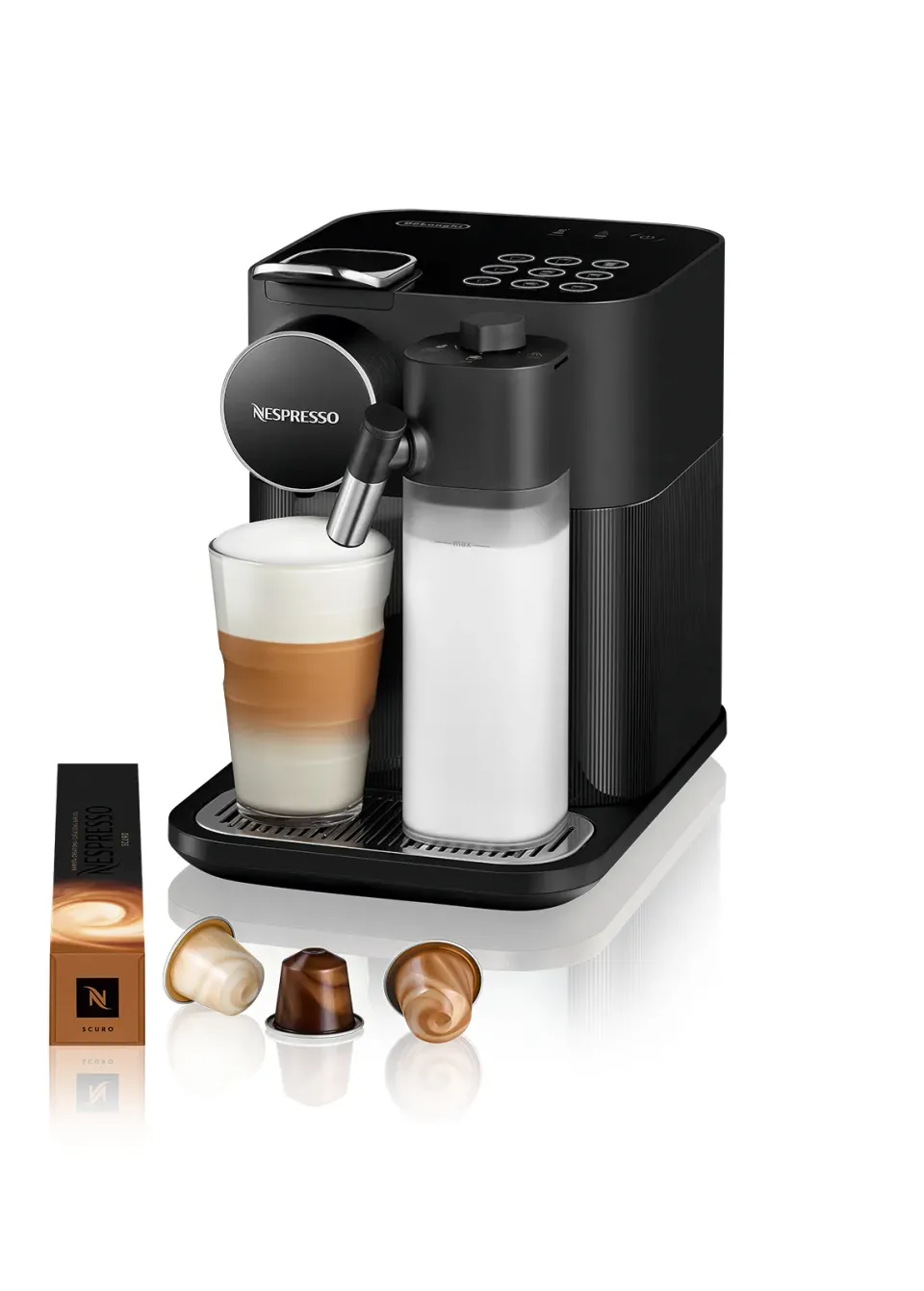 De'Longhi Nespresso Granlattissima kávovar, kapslový, černá