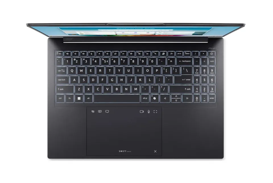 Acer Swift Go 16 AI/SFG16-I71-75VK/U7-355/16"/WUXGA/16GB/512GB/Intel int/W11H/Gray/2R