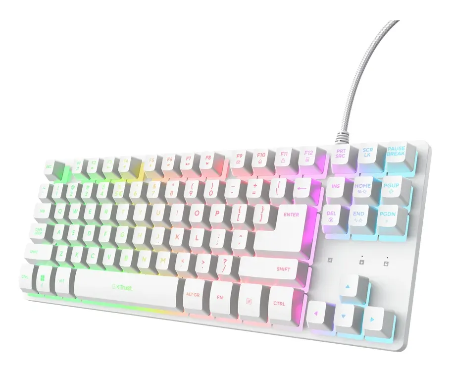 TRUST GXT833 THADO TKL KEYBOARD WHT US
