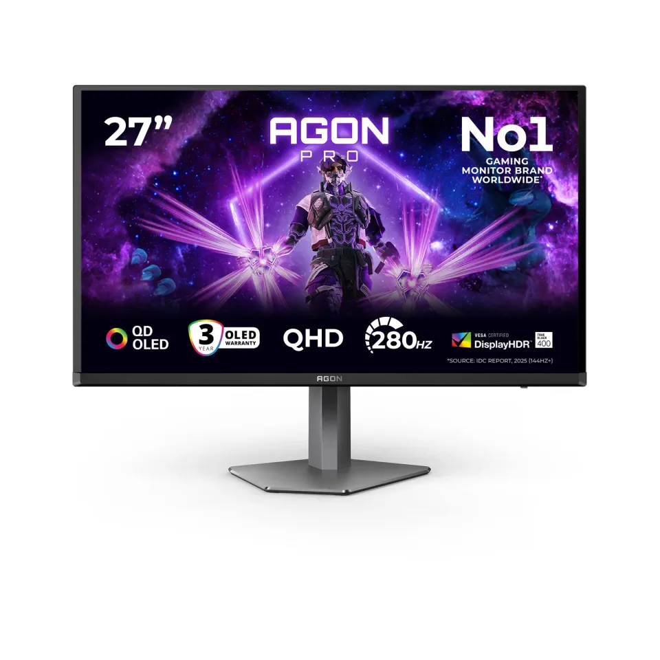 AOC AGON PRO/AG276QZD2/26,7"/QD-OLED/QHD/240Hz/0,03ms/Black/3R