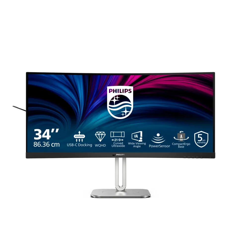 Philips LCD 34B2U5600C 34" zakřivený VA/3440x1440@120Hz/4ms/300cd/2xHDMI/DP/6xUS