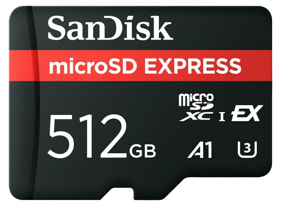 SanDisk Express microSD Card, 512GB Up to 880MB/s Read, Up to 650MB/s Write, 210