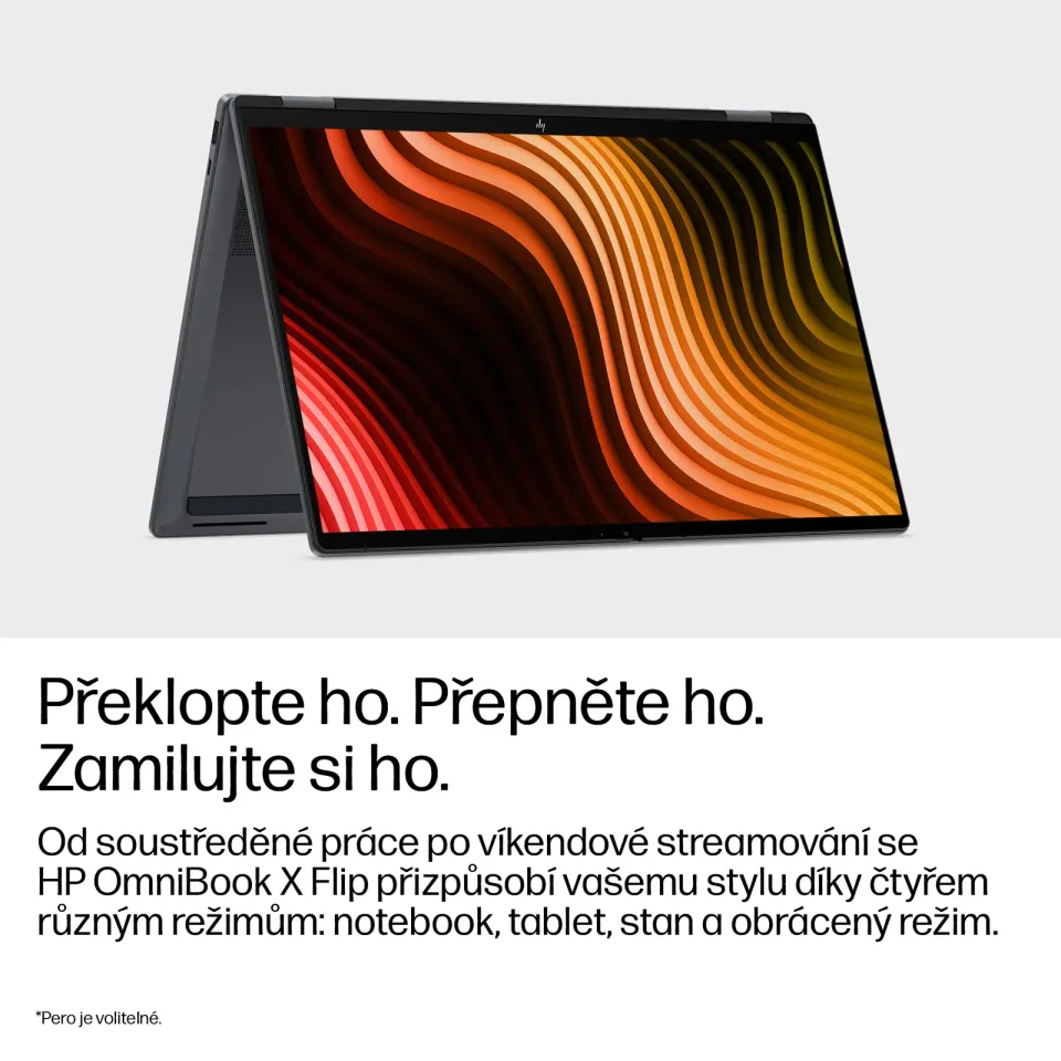 NTB HP OmniBook X Flip NG AI PC 16-cb0070ncx,Ultra 5 325 (8C) 47 NPU TOPs,47 TOPS,16.0" 2K,16GB,512GB SSD,Win11 Pro,2Y