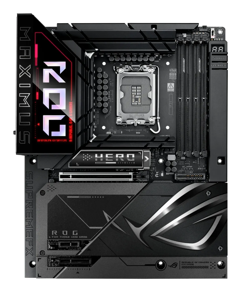 ASUS MB Sc LGA1851 ROG MAXIMUS Z890 HERO BTF, Intel Z890, 4xDDR5, WiFi, 1xHDMI, 2xThunderbolt