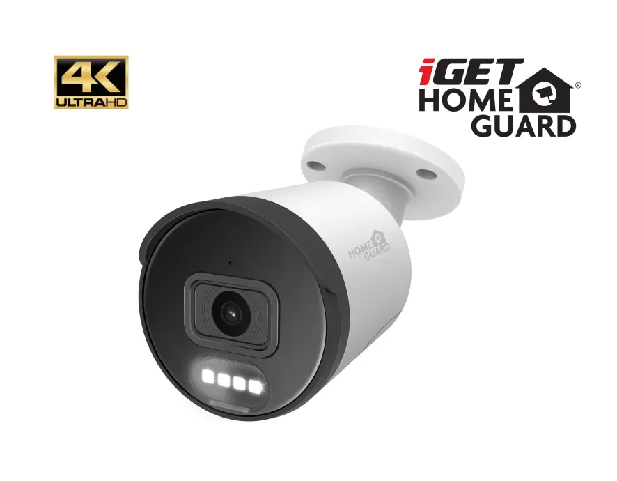 iGET HOMEGUARD HGNHK938CAM - IP PoE kamera s 4K rozlišením, obousměrným zvukem,