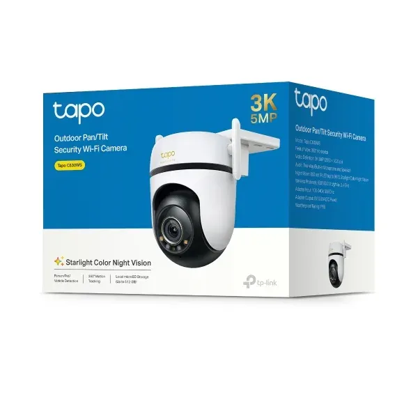TP-Link Tapo C530WS - Venkovní WiFi kamera PTZ dome, 5MP ( (2880 × 1620 ), ONVIF