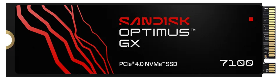 SANDISK OPTIMUS GX 7100 SSD NVMe 2TB PCIe, Gen4, (R:7250, W:6900MB/s)