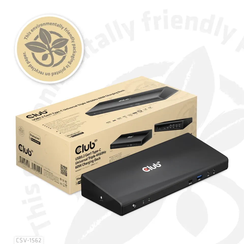 Club3D Dokovací stanice USB-C 13v1, 2xDP, 3xHDMI, 1xUSB-C, 5xUSB, 1xRJ45, 1x3.5mm, černá