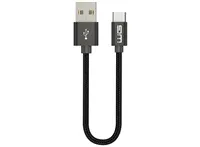 WG - Datový kabel Type-C na USB-A, 20 cm, černá