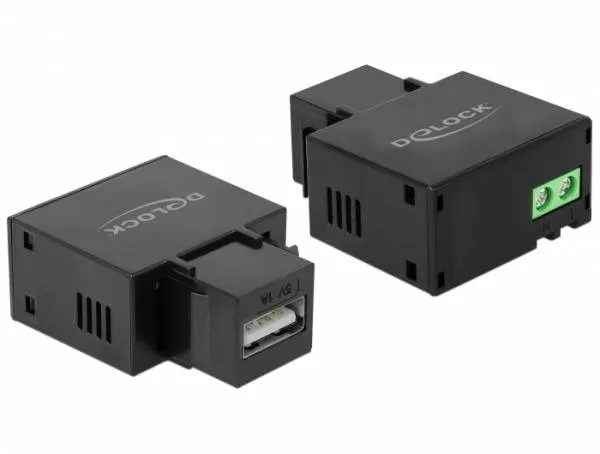 Delock Keystone Modul mit USB Typ-A Ladebuchse 1 A černá